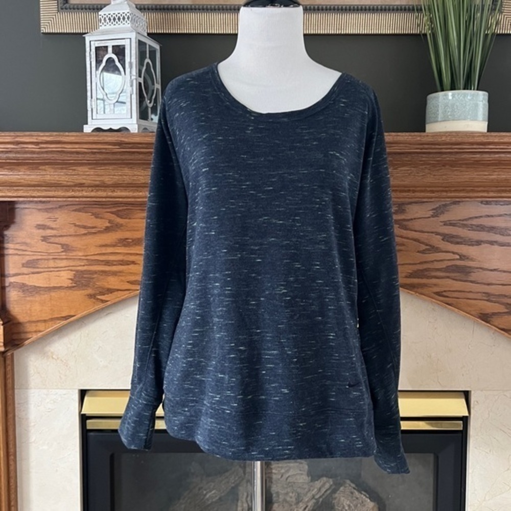 Nike Women's Blue Green Dri-Fit‎ Round Neck Sweatshirt Sz. L